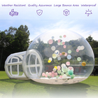 Açık hava şişme kabarcık çadırı şeffaf kristal kubbe düğün için balonlu şişme kabarcık çadırı