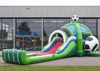 Açık PVC Şişme Spor Oyunları / Futbol Bouncer Slide Combo