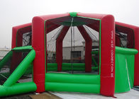 0.55mmPVC Tente Açık Şişme Spor Oyunları Çocuklar / Yetişkinler Kırmızı Ve Yeşil